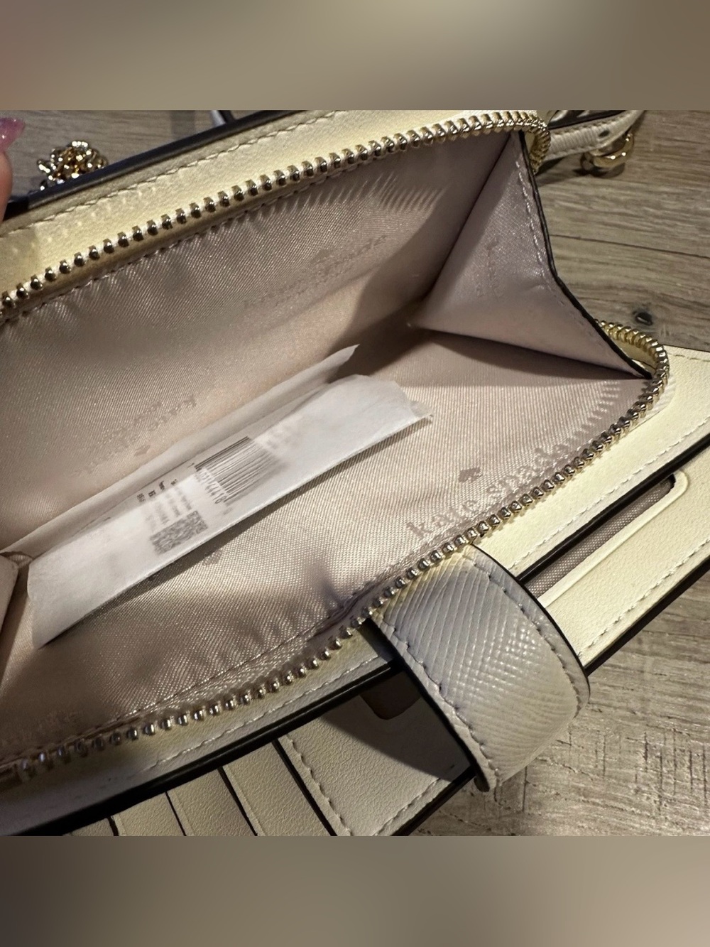 Kate Spade Cream Saffiano Leather Crossbody Bag + Wallet SET Multi-Strap Set x3 - Picture 14 of 15